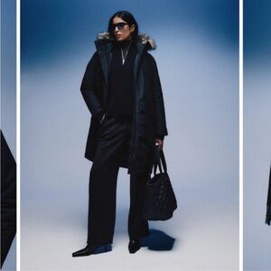 Quince Responsible Down Hooded Long Parka size medium NWOT